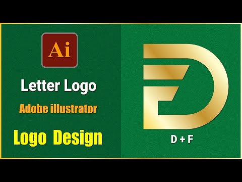 D+F Monogram Logo in Adobe Illustrator | Logo Design Tutorial