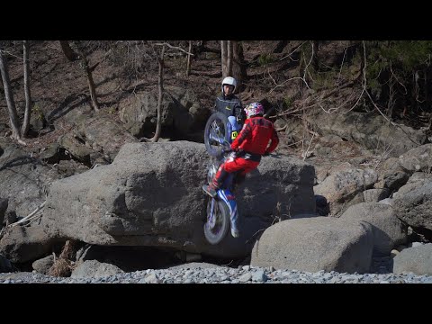 Yamaha 4 stroke Trial Bike TYS250Fi | FUMI Nozaki Training | Old Lens