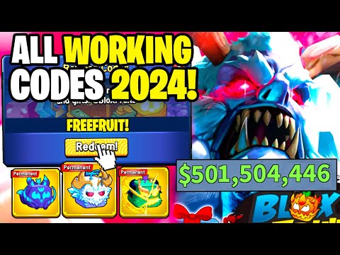 *NEW* ALL WORKING CODES FOR BLOX FRUITS IN 2024! ROBLOX BLOX FRUITS CODES