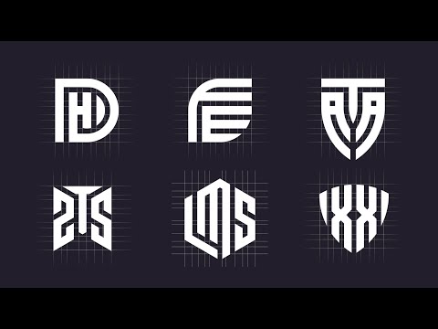 6 Easy Grid Logo Design Process On Same Lines | Adobe Illustrator Tutorial