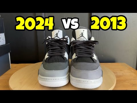 Air Jordan 4 Fear Comparison 2013 vs 2024