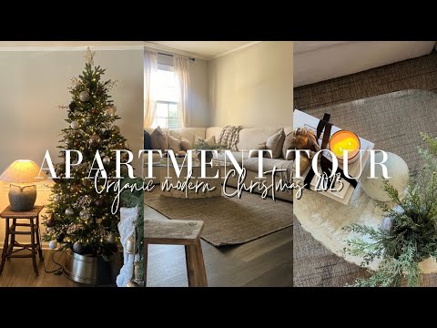 CHRISTMAS APARTMENT TOUR 2023 | organic modern & affordable decor