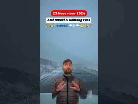 Snowfall Update Manali , 23 Nov 2024