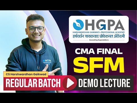 CMA FINAL SFM | REGULAR BATCH | PORTFOLIO MANAGEMENT | LECTURE 5 | HARSHWARDHAN GAIKWAD | HGPA