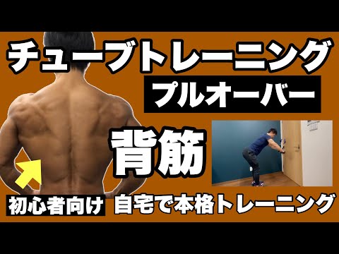 【背筋】背中を広げくびれを作る！初心者向けチューブトレーニング