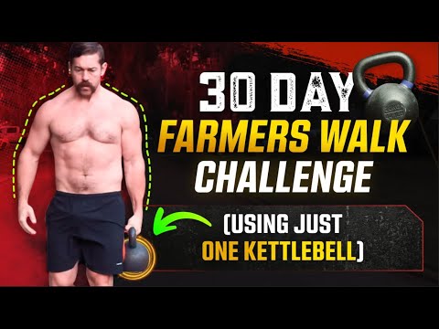 30 Day "Farmers Walk Challenge" How To Do It With Just ONE Kettlebell | Coach MANdler