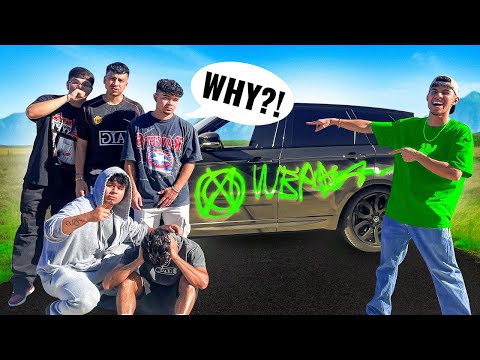 I SPRAY PAINTED MY FRIEND'S CARS *prank*