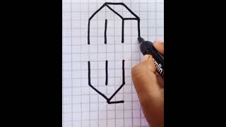 How To Draw 3D S Step By Step #3ds #3dart #3ddrawing #art #shorts #trendind