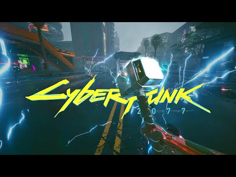 Thor in Cyberpunk 2077 (MJOLNIR Mod)