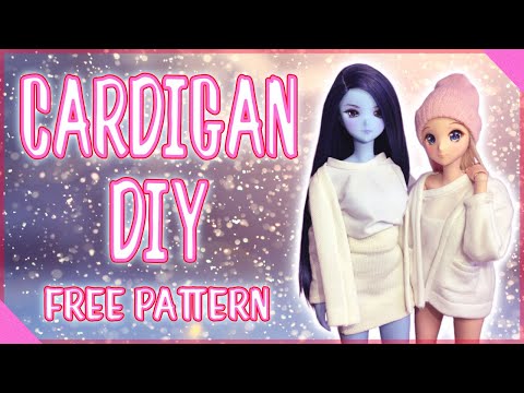 How to sew a Cardigan for Smart Doll  // Free Pattern