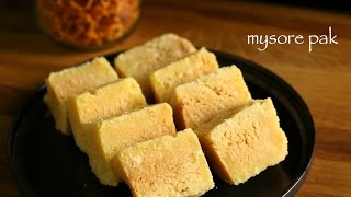 mysore pak recipe | easy homemade mysore pak recipe