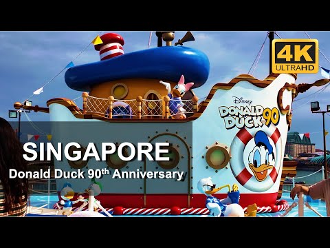 Donald Duck 90th Anniversary 2024 | VivoCity Singapore | 4K Walking Video