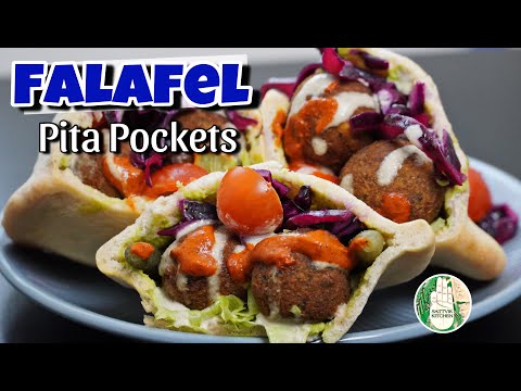 Falafel Pita Pockets recipe - No Onion No Garlic Falafel recipe - Sattvik Kitchen