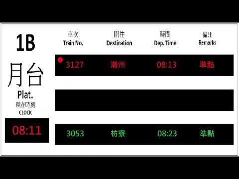 3127次區間車屏東車站上車廣播與模擬PIDS旅客資訊系統 @我丟棒球不會打到人