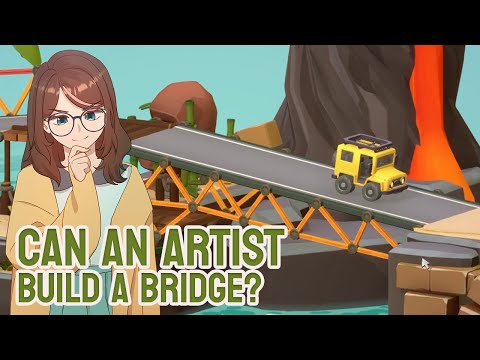 Can an Artist Build a Bridge? | Poly Bridge 3 Lava Lagoon