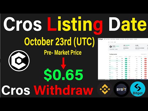 Cros Listing Date & Withdraw & Claim | Cros Airdrop Price Prediction | Cros Airdrop Update |#crypto