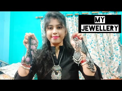 My Jewellery collection।।Black polish jewellery।।