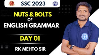 Nuts & Bolts Of Grammar || Day 01 || English By RK Mehto Sir || @studyjunctionupsc