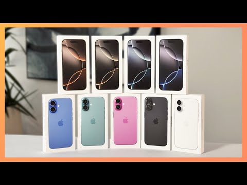 iPhone 16 & 16 Pro ALL COLORS Unboxing and Comparison!