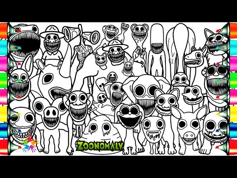 ZOONOMALY 2 Coloring Pages / Coloring All Zoonomaly 2 Monsters / Cartoon - On & On [NCS Release]