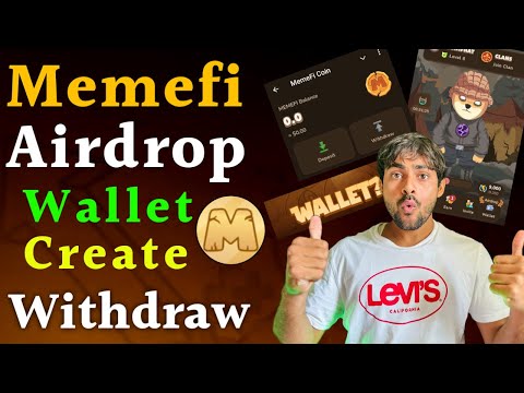 Memefi Airdrop Wallet Create || Memefi Mining Withdrawal Wallet Create || Memefi Mining New Update