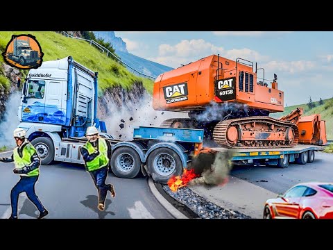 Dangerous Idiots Truck & Heavy Equipment Fails Compilation - Idiots Driving Heavy Machinery #53