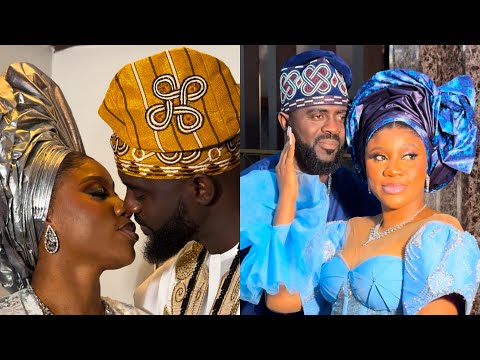 ACTORS HADIZA ABUBAKAR AND BABATUNDE ADERINOYE LOVED UP IN EWÀ LAGOS FABRICS CELEBRITY SHOOT