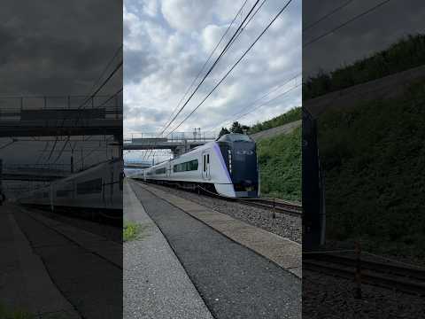 特急あずさ　みどり湖駅通過ミュージックホーン1回