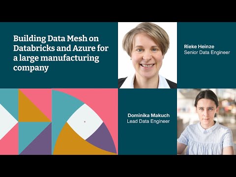 Building data mesh on Databricks and Azure for a large manufacturing company