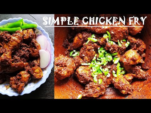 Simple Chicken Fry | Tasty and Easy chicken fry | Chicken fry in telugu |