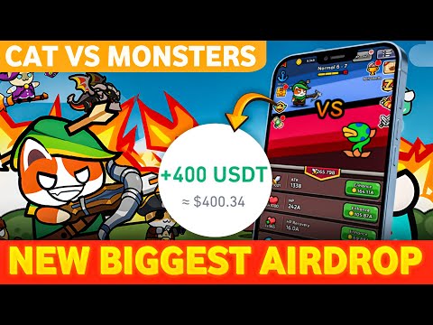 Cat vs Monsters New Airdrop | $400 Profit | Cat vs Monsters Telegram Mini BOT Complete Guide