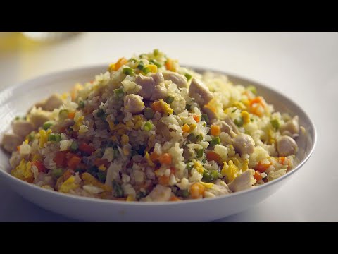 【夏至】花椰菜米炒飯｜Fried cauliflower rice｜低醣料理｜C2食光｜4K【Cooking ASMR】