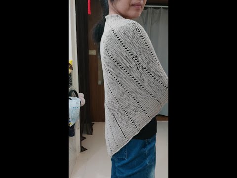 三角圍巾/披巾 免費織圖分享#knitting #crochet #scraf