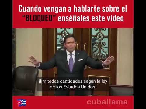 Marco Rubio explica "El Embargo Cubano"