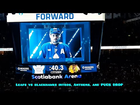 Leafs Vs blackhawks Intros, National Anthems, and Puck drop February 15th 2023 MUST SEE