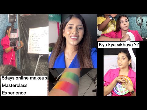 My journey ❤️❤️ | 5 Days Online makeup master class vlog | Kya kya sikhaya maine ??