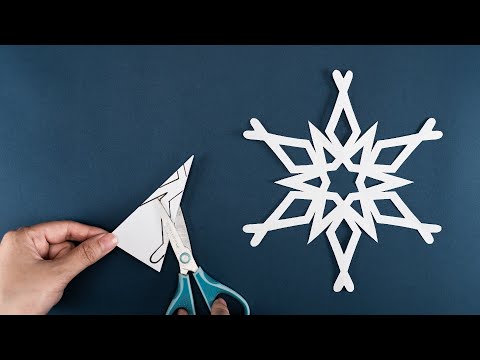 The BEST Way to Create Stunning Snowflakes - Christmas Ornaments- Home Decor - Paper Snowflake #63