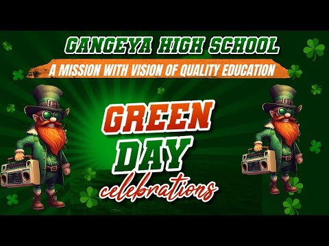 Green day celebrations at Gangeya high school chilvakodur #gogreen #celebration #plants