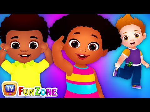 Head, Shoulders, Knees and Toes Kids Exercise Song - ChuChu TV Funzone Nursery Rhymes for Toddlers