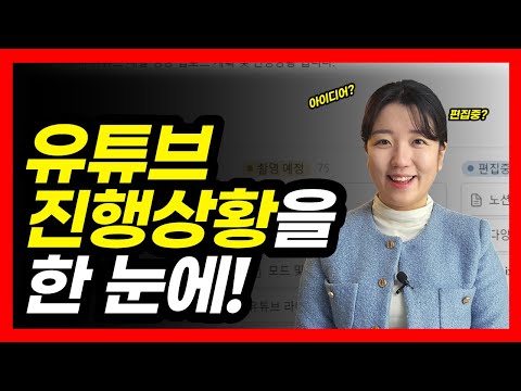 유튜버를 위한 아이디어, 콘텐츠 정리 방법 (노션으로 유튜브 현황 관리하기)