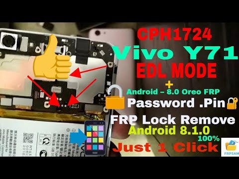 VIVO Y71 UNLOCK FRP REMOVE EMMC FILE !! IRFAN TECHNICAL