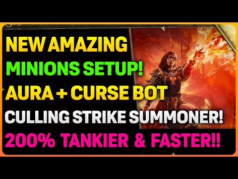 NEW CURSE + AURA Stacking CULLING STRIKE Summoner Build! | 200% MORE Survivability!