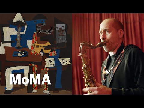 Picasso’s Cubist masterpiece: a jazz saxophonist riffs on “Three Musicians”