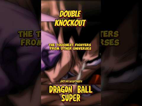 Anime Dragon Ball Super - that time Goku and Lord Golden Frieza knock each other out! #dragonball