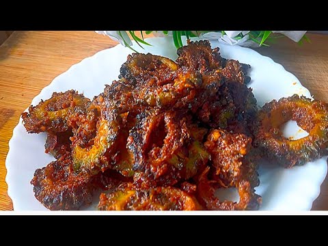 KAKARAKAYA RECIPE IN TELUGU || testy kakarakaya fry || cooking with Latha