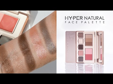 HY-PER NATURAL FACE PALETTE LIVE SWATCHES  | Natasha Denona Makeup