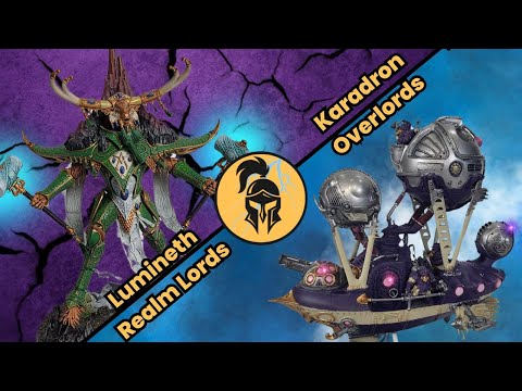 Age of Sigmar 4th Edition: Lumineth Realm Lords vs Kharadron Overlords: Mountains vs The Skies!!