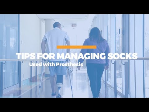 Tips for managing socks used with prosthesis