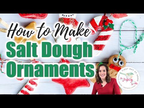 Easiest Ever Salt Dough Recipe (3 Ingredients!) | Salt Dough Christmas Ornaments