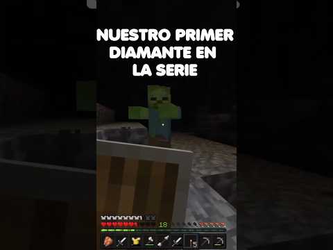 PRIMER 💎💎 DIAMANTE #minecraft #seriesurvivaldeminecraftbedrock1 #clips #DESASTRELAND